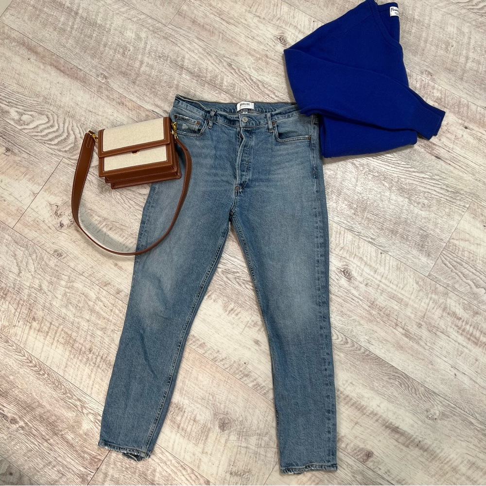 AGOLDE Nico High Rise Slim Fit Jeans | Sz 30 | Light Wash